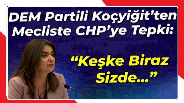 DEM Partili Koçyiğit Mecliste CHP'ye tepki gösterdi