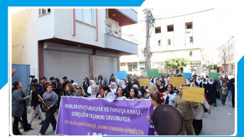 Kadınlardan fuhuş ve uyuşturucuya karşı